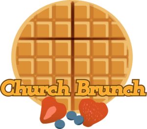 church-brunch-of-waffles-and-fruit